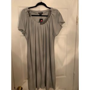 Light gray dress with sequins